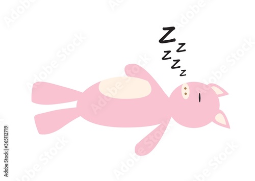 sleeping pig