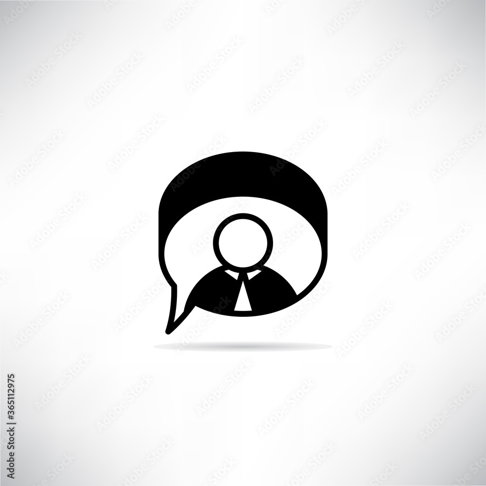 people in speech bubble for consulting concept icon vector illustration people in speech bubble for consulting concept icon vector illustration