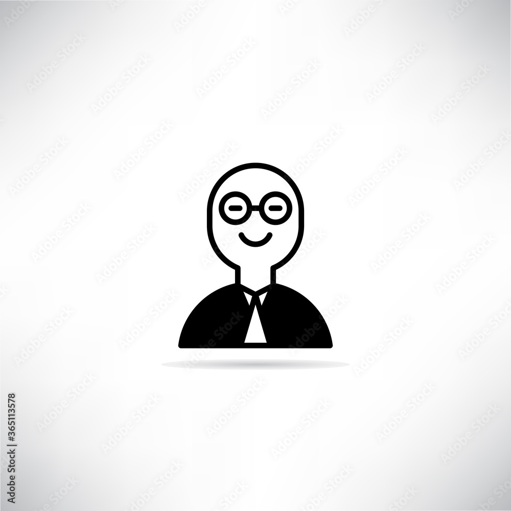 smiley businessman icon vector illustration smiley businessman icon vector illustration
