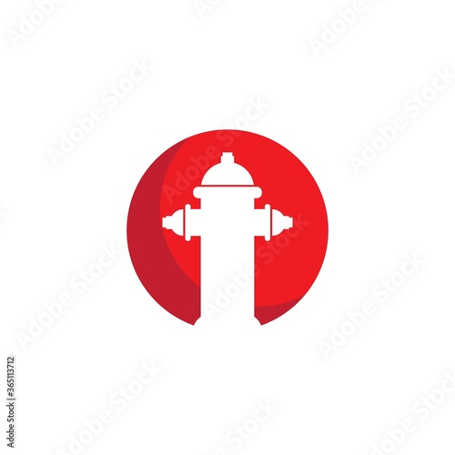 Fire hydrant logo and icon