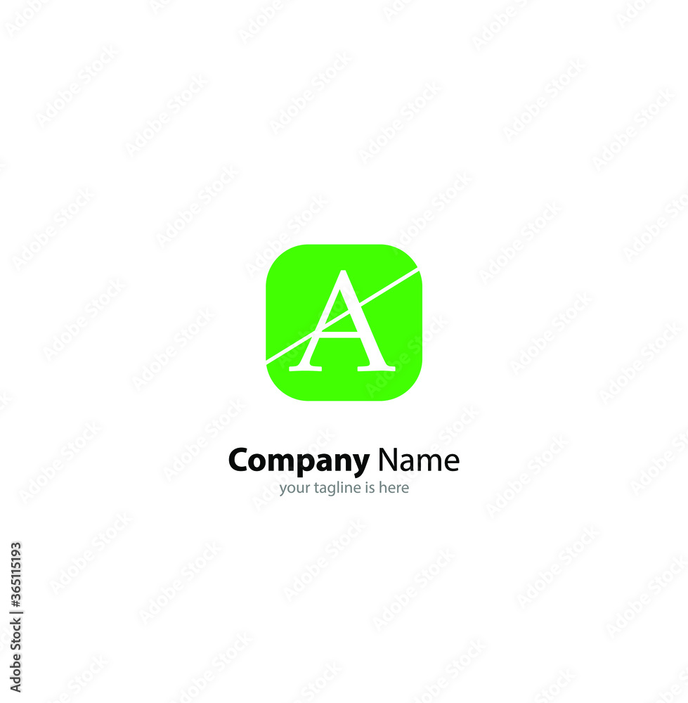 the simple modern logo of letter A with white background the simple modern logo of letter A with white background