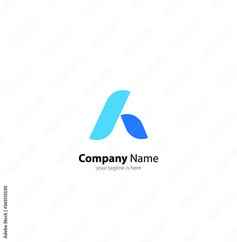 the simple modern logo of letter A with white background the simple modern logo of letter A with white background