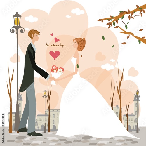 a wedding couple