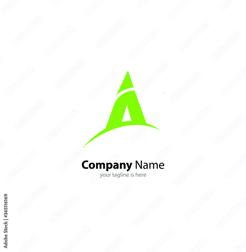 the simple modern logo of letter A with white background the simple modern logo of letter A with white background