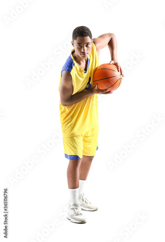 Young African-American bask...