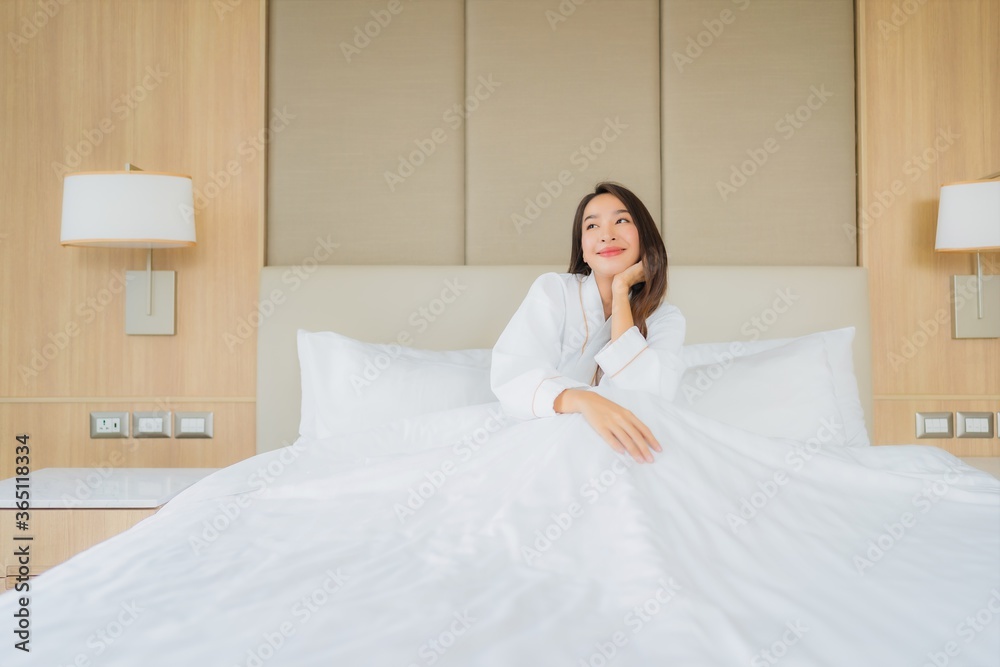 Portrait beautiful young asian woman smile happy relax and leisure Portrait beautiful young asian woman smile happy relax and leisure