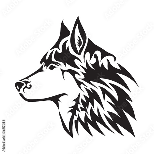 wolf tattoo design