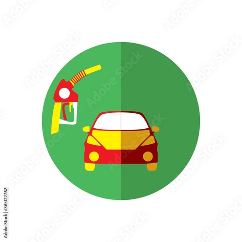 fueling up the car