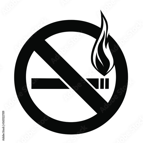 no smoking sign vector