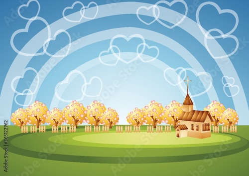 church landscape