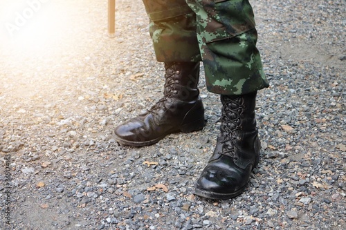 military boots on the ground