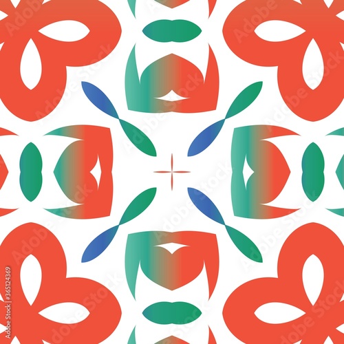 Ethnic ceramic tile in mexican talavera.