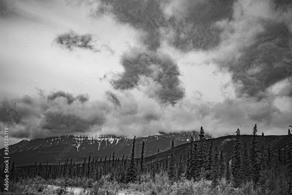 Obraz premium mountain landscape with clouds