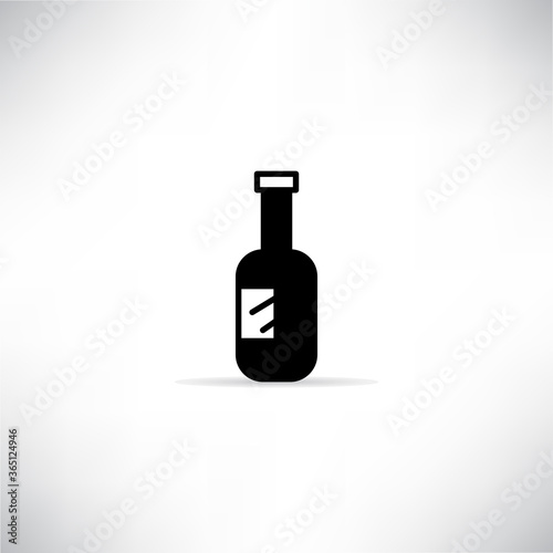 beverage bottle icon vector illustration
