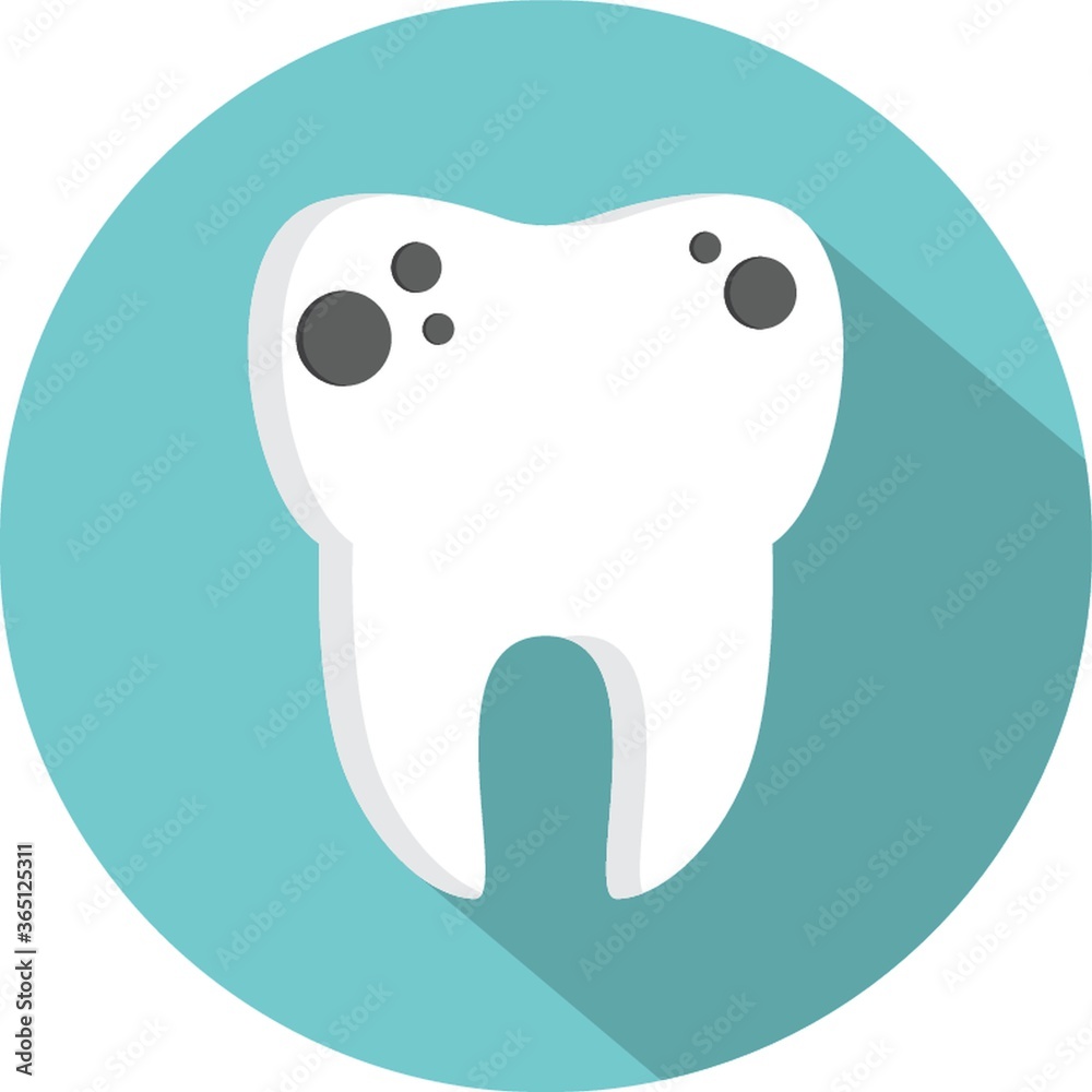 tooth with caries tooth with caries