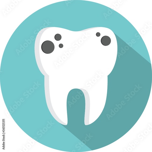 tooth with caries