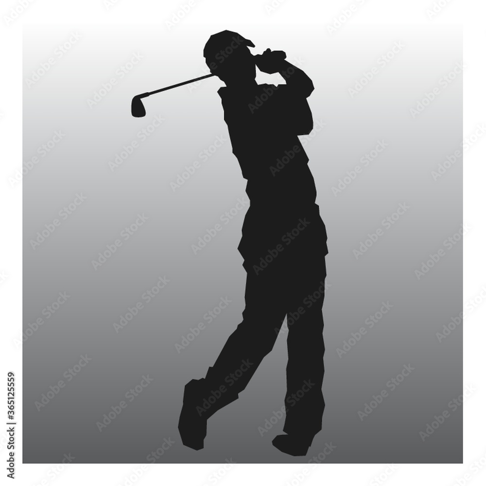 golf player in action golf player in action