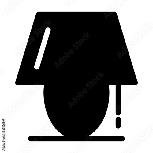 Bedside lamp icon