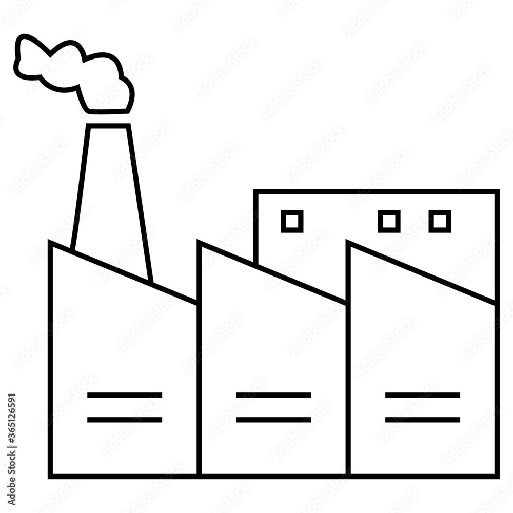 Factory building icon Factory building icon