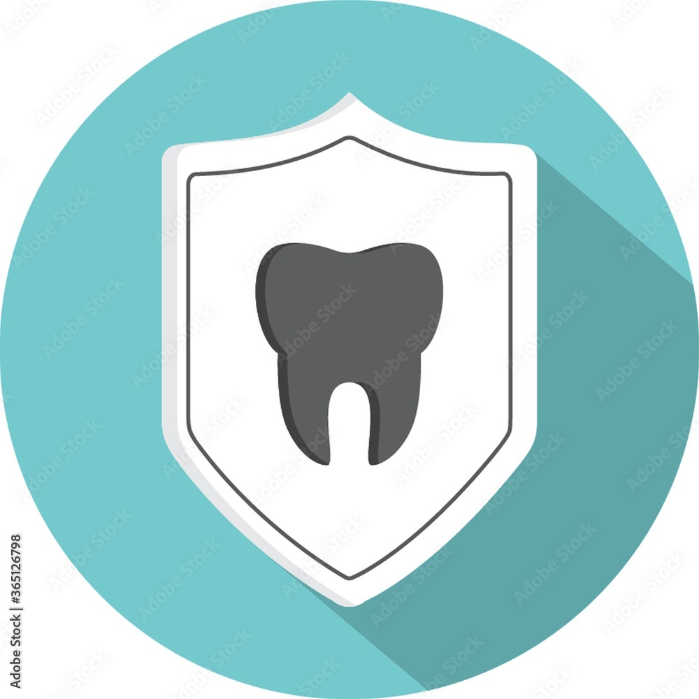 tooth with shield tooth with shield