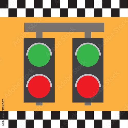 race track lights
