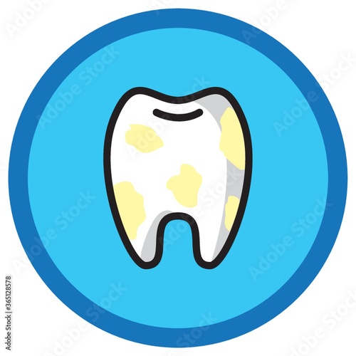 tooth with caries