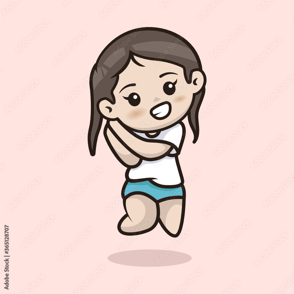 chibi anime girl mascot and character design chibi anime girl mascot and character design