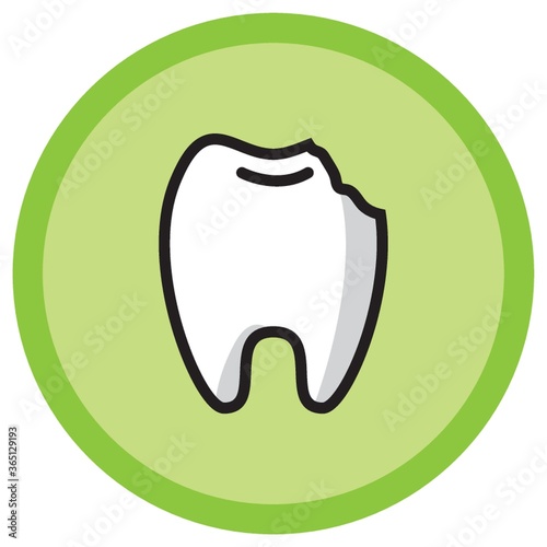 tooth with caries