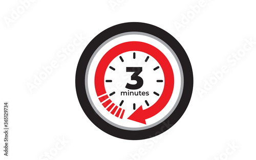 Service waiting time icon design vector