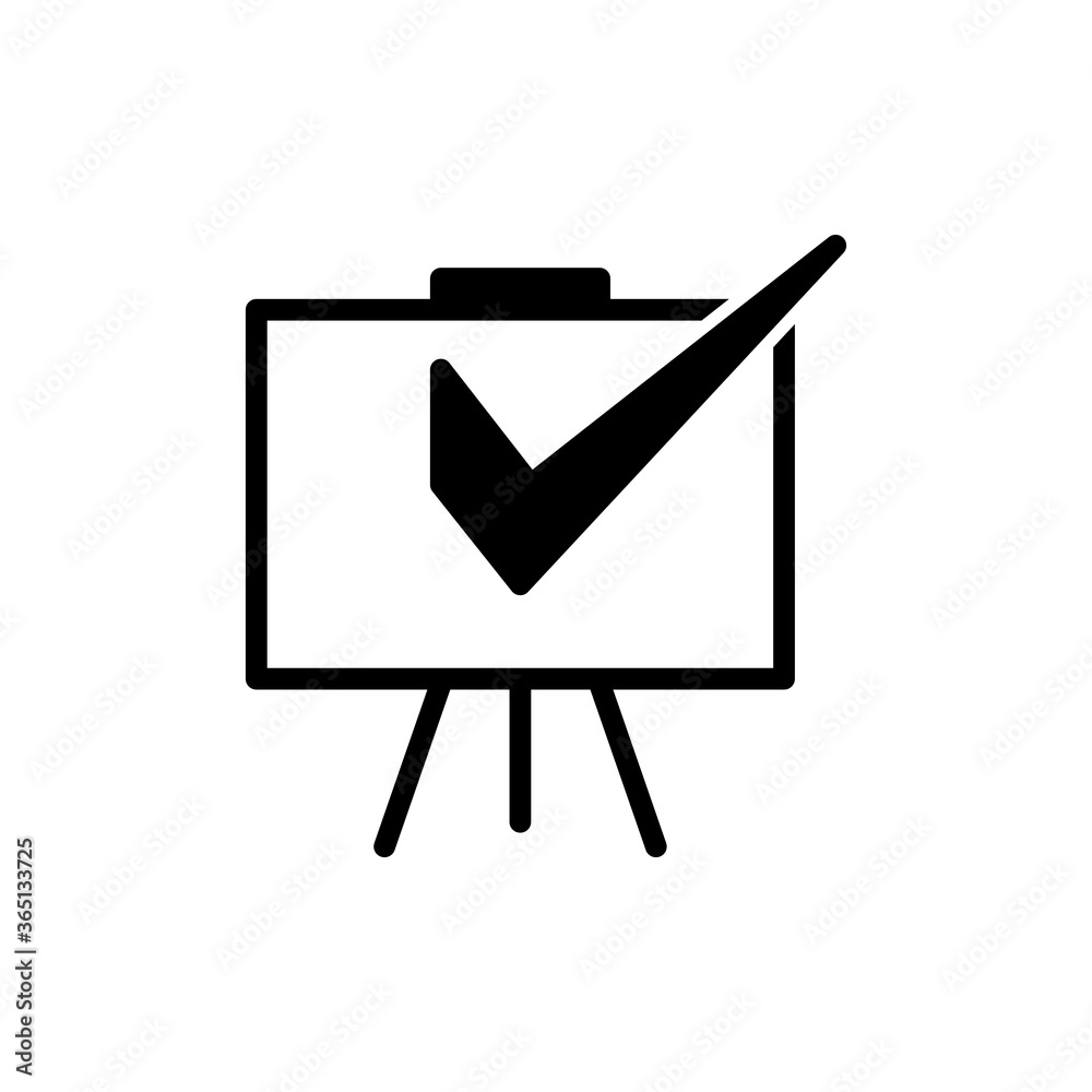 Blackboard icon flat style logo template Blackboard icon flat style logo template