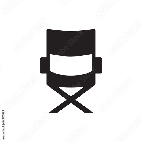 silhouette of director's chair