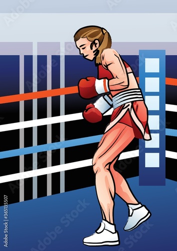 boxer in action