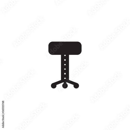 silhouette of stool