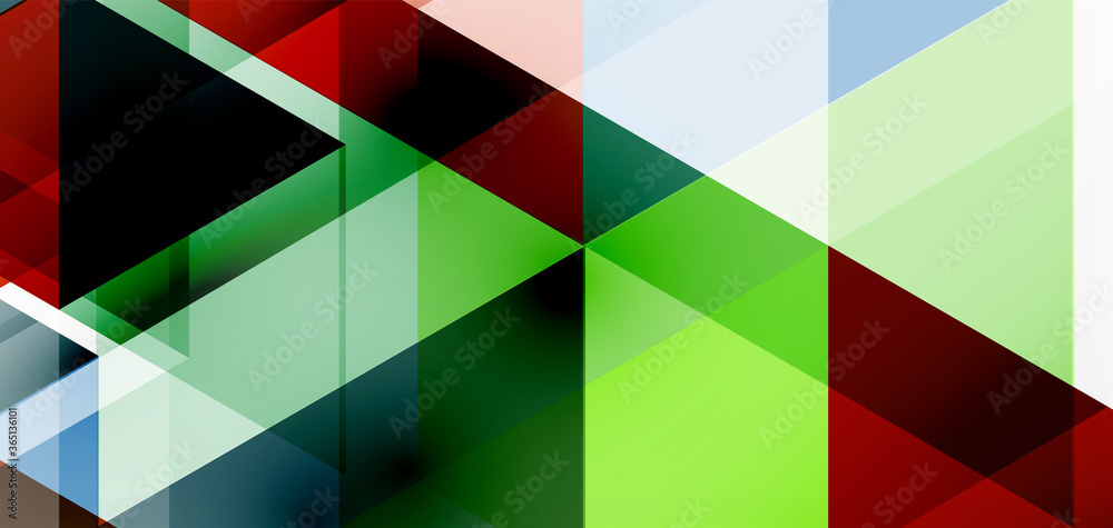 Geometric abstract background, mosaic triangle and hexagon shapes. Trendy abstract layout template for business or technology presentation, internet poster or web brochure cover, wallpaper Geometric abstract background, mosaic triangle and hexagon shapes. Trendy abstract layout template for business or technology presentation, internet poster or web brochure cover, wallpaper