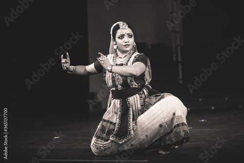 A beautiful sattriya dancer photo