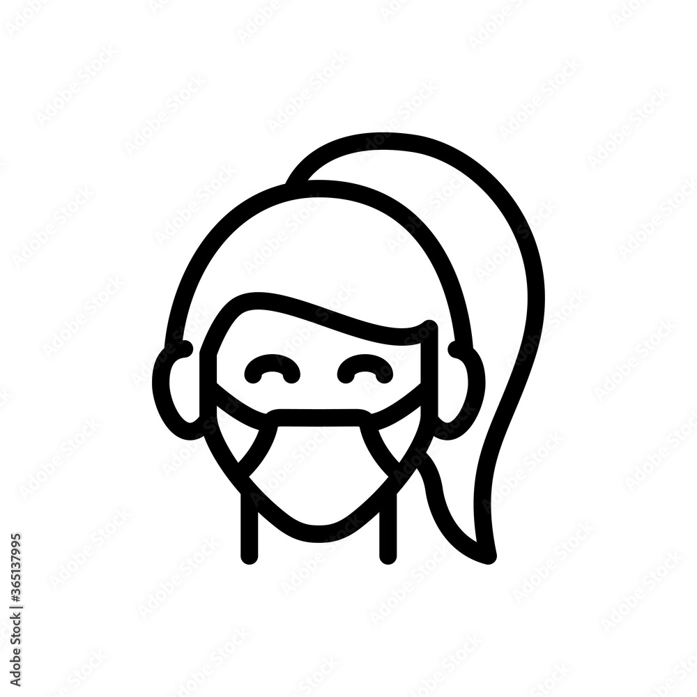 medical face mask icon, people wearing mask, vector symbol template medical face mask icon, people wearing mask, vector symbol template