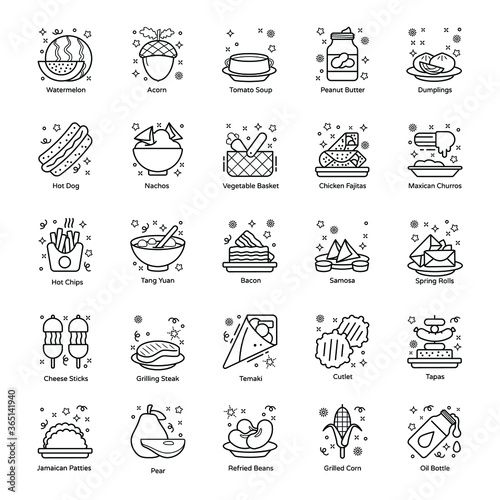 
Food, Drinks and Confectionery Items Pack 
