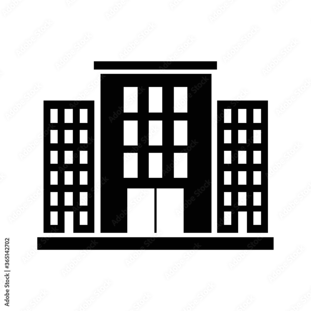 silhouette of building silhouette of building