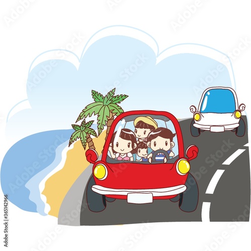 family on vacation