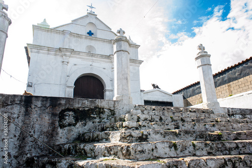 Long Shot of Chapel of Calvary, steps to the chapel photo