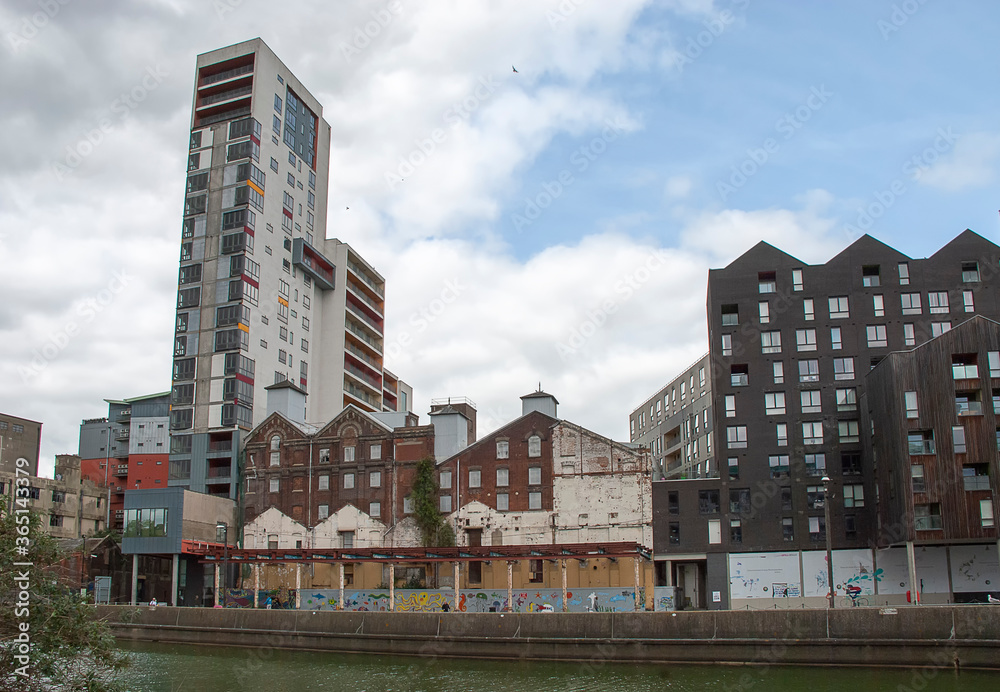 Obraz premium Neptune Marina in Ipswich, UK