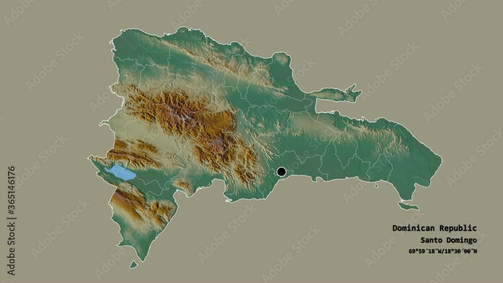 Wideo Stock Dajabón, province of Dominican Republic, with its capital