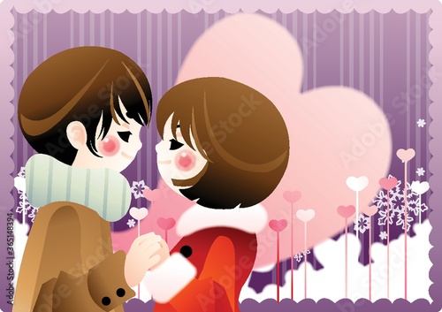 couple holding each other hands