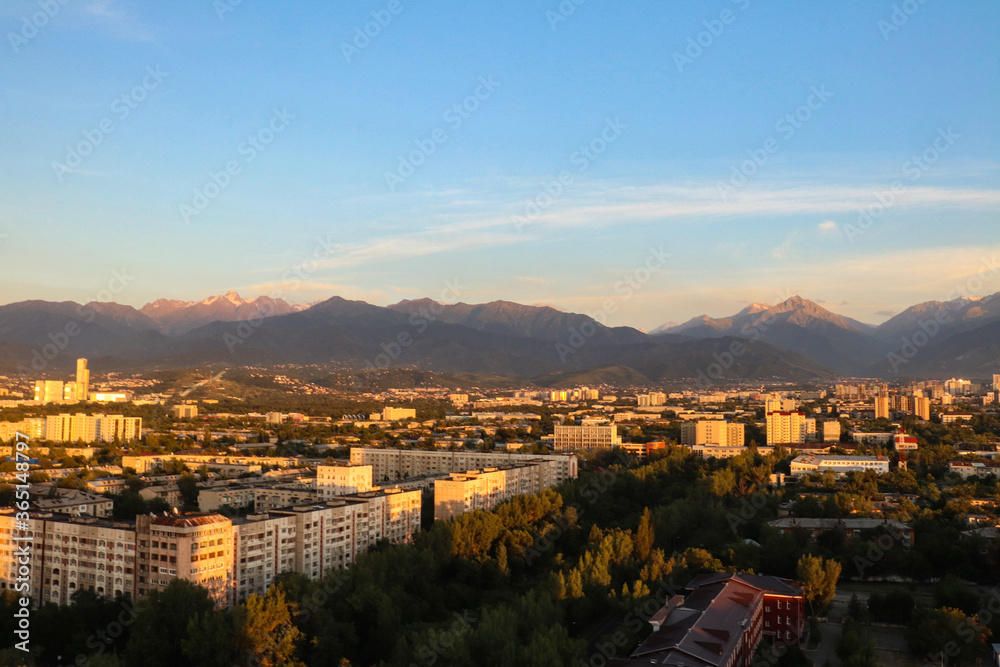 Sunset. Almaty 