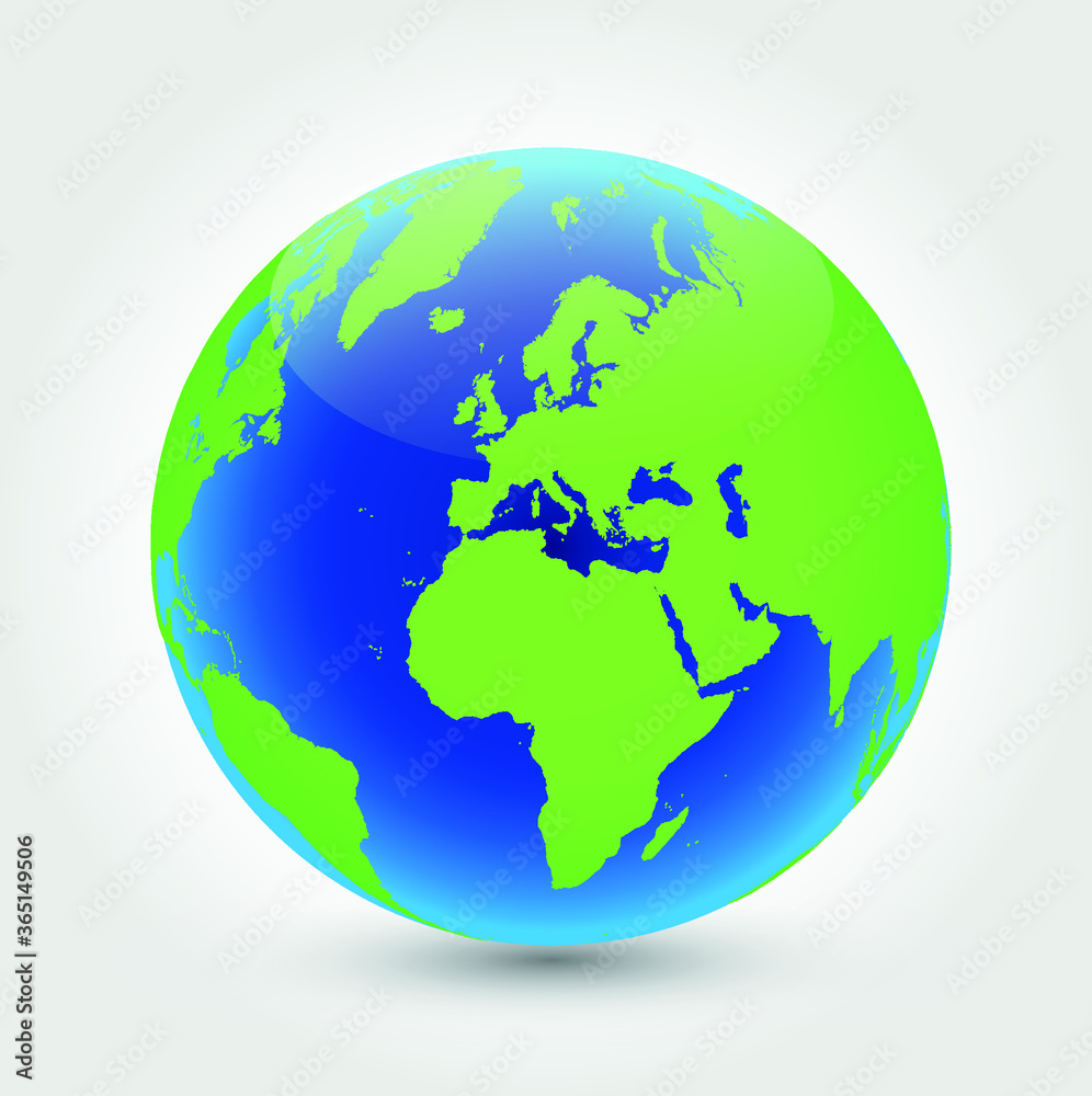 Planet Earth globe icon