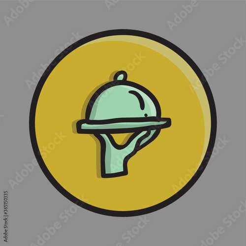 hand holding cloche
