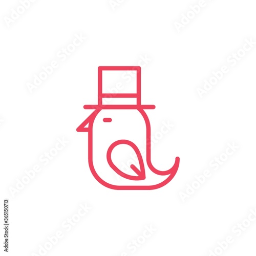 bird with top hat