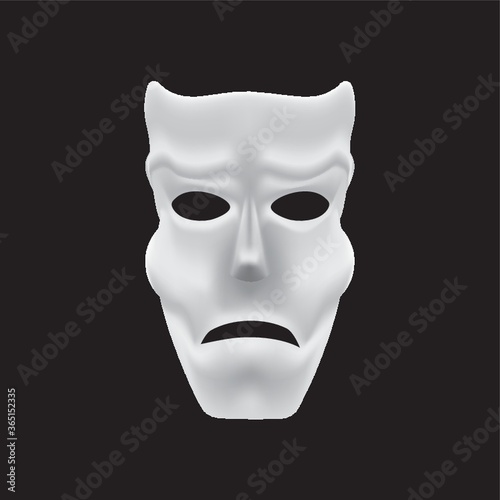 mask with worried expression