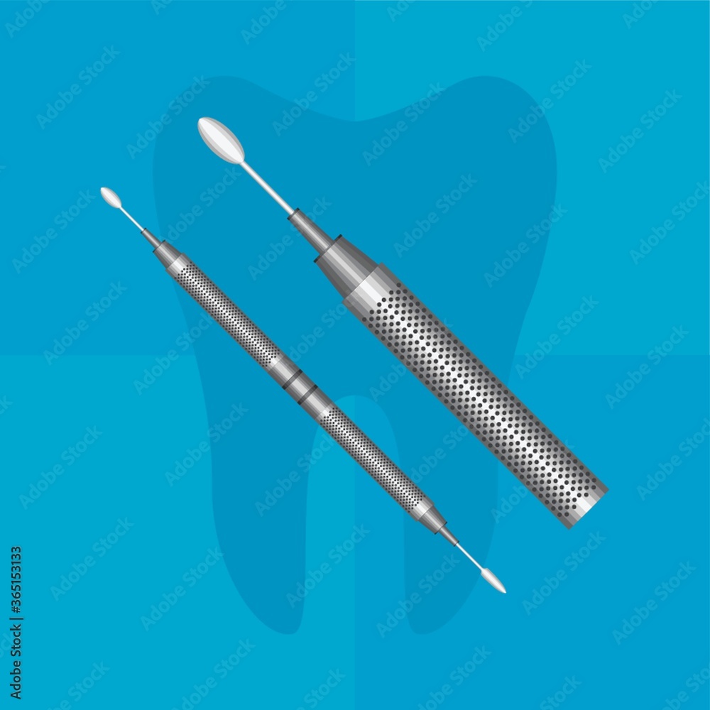 Naklejka premium dental probes