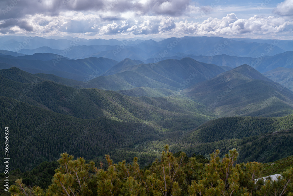 Beautiful view of the Khamar-Daban mountains Beautiful view of the Khamar-Daban mountains